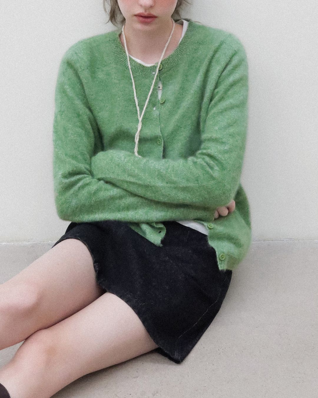 Brushed Knit Cardigan　KN027