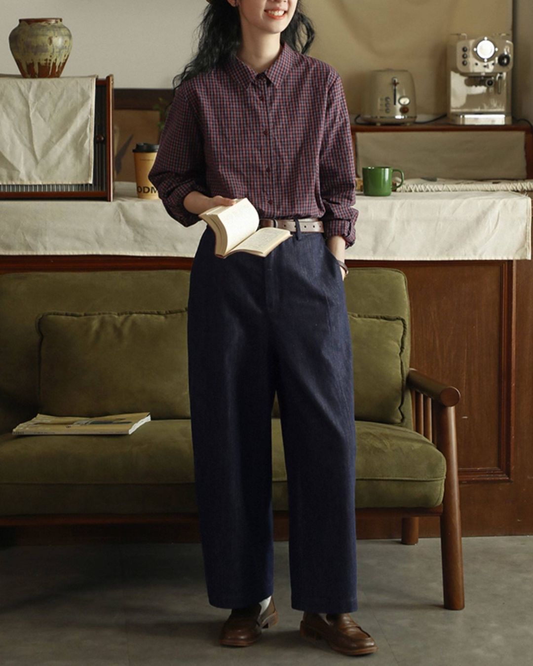 Casual Check Shirt　LS055