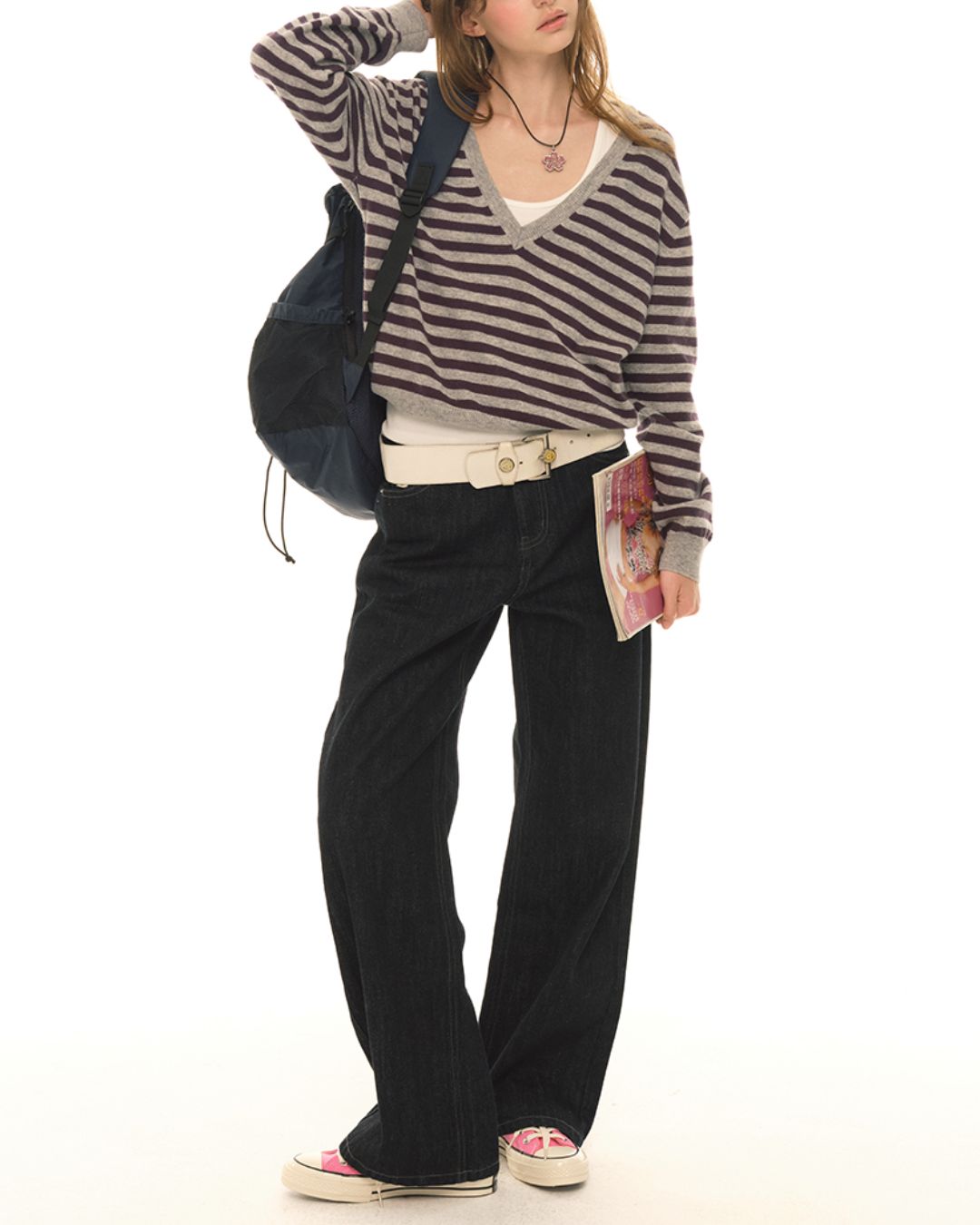 Back Pocket Teacup Straight Jeans　DP007