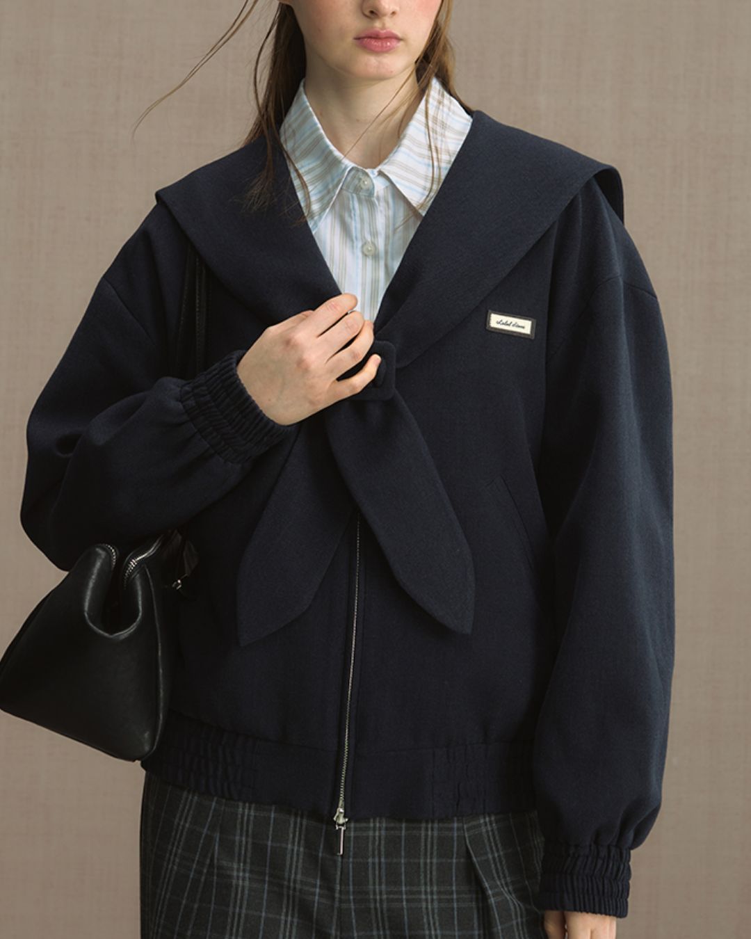 College Sailor Collar Jacket　JK023