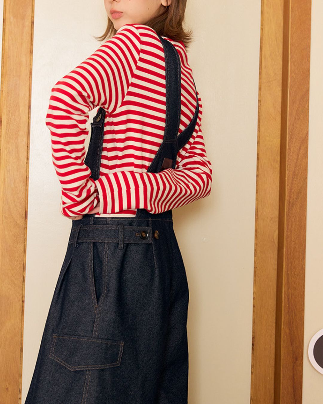 Border Thick Long Sleeve T-Shirt　LT020