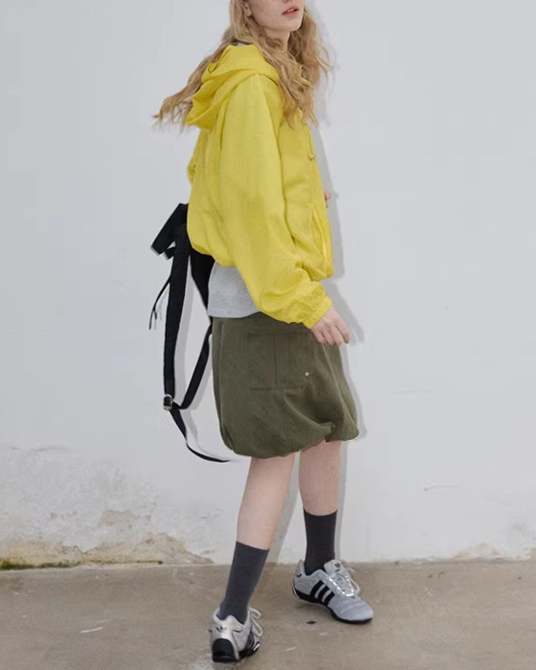 Nylon Short Hooded Jacket　JK092