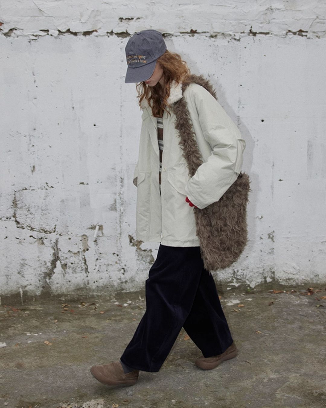Fur-lined Military Coat　CT014