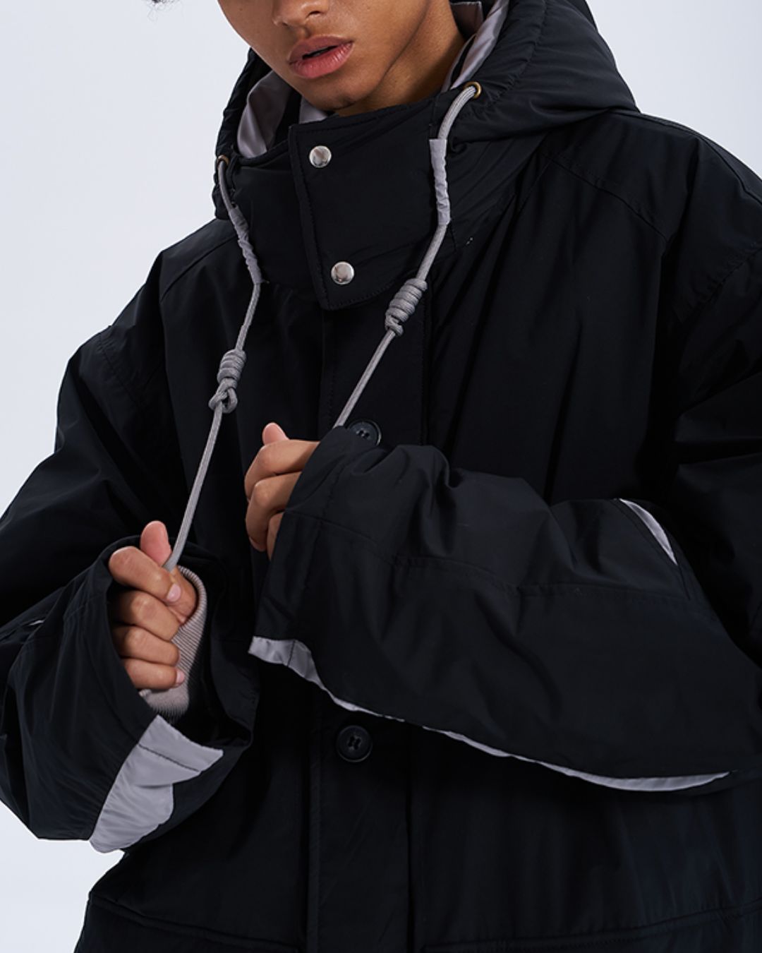 Casual Padded Contrast Color Jacket　JK071