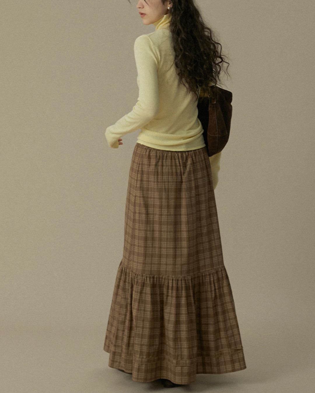 Slim Fit Turtleneck Top　LT018