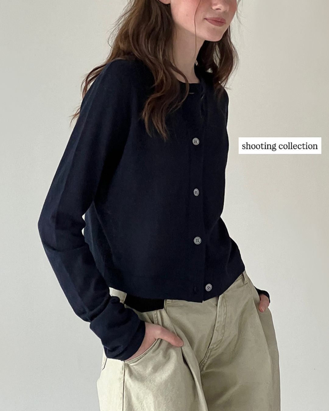 Long Sleeve Knit Cardigan　KN014