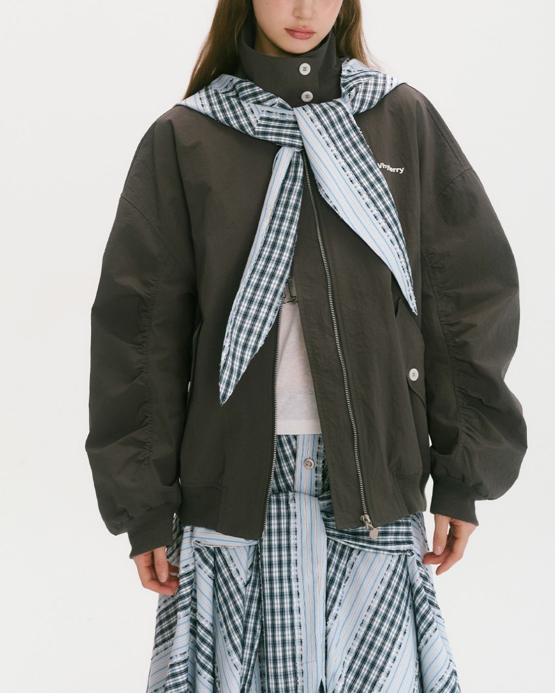 Detachable Hood Stand-collar Jacket　JK030