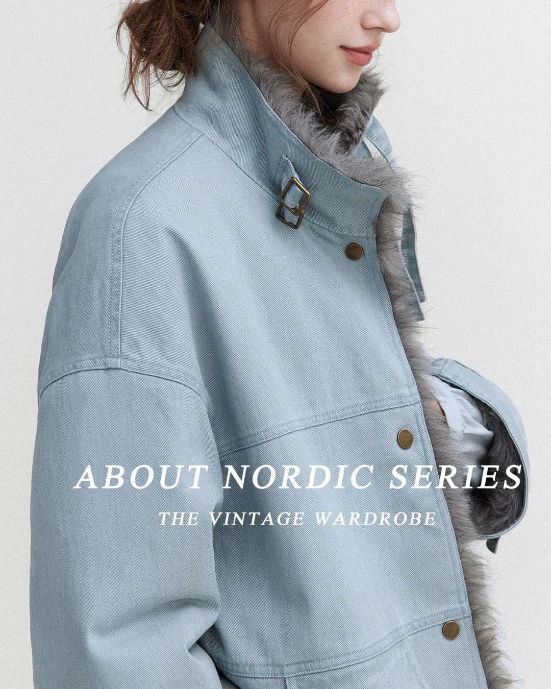 Vintage Fur-lined Denim Jacket　JK081