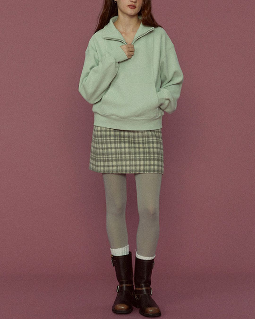 Marshmallow Fleece Half-zip Sweat　SW010