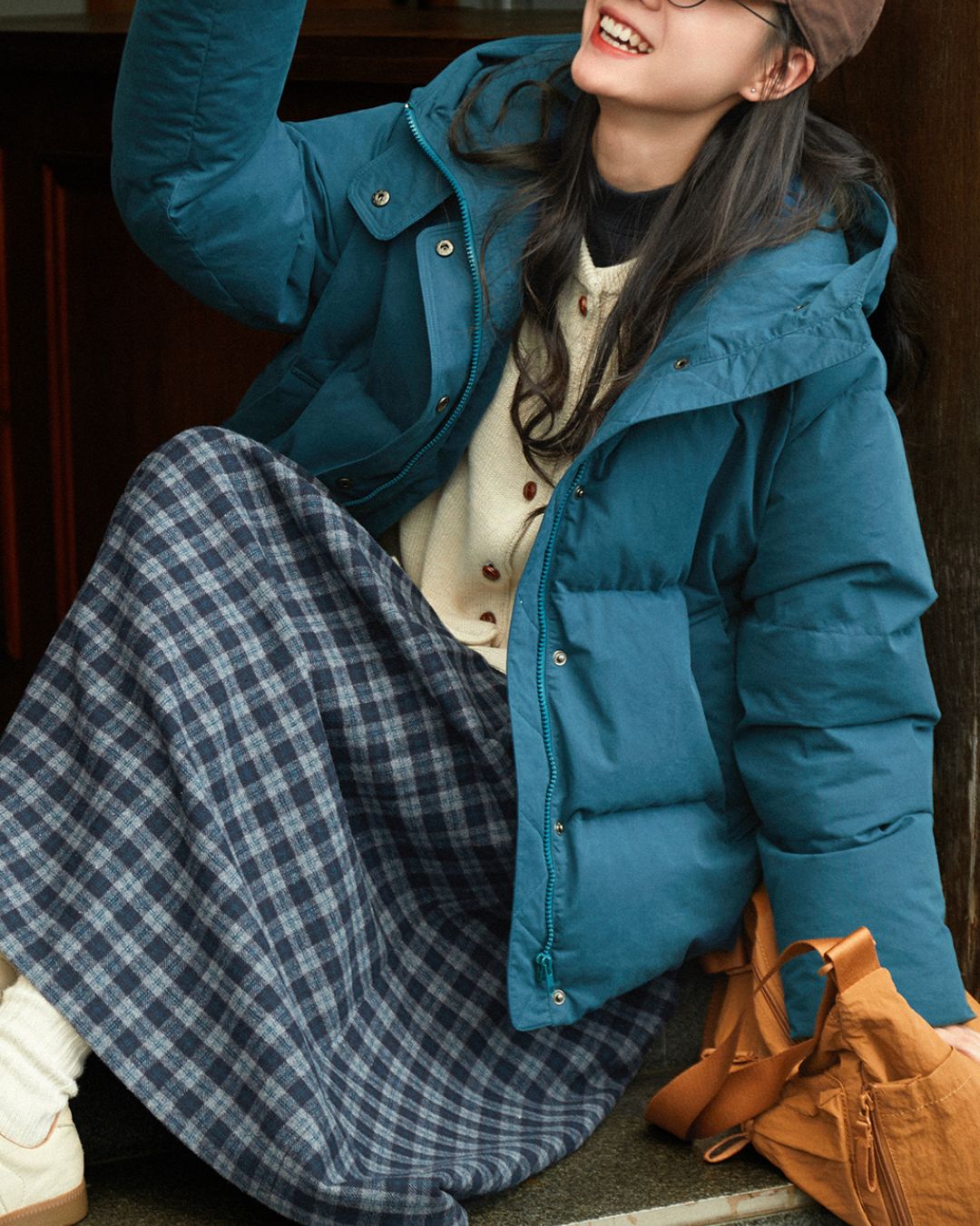 Casual Hooded Down Jacket　JK063