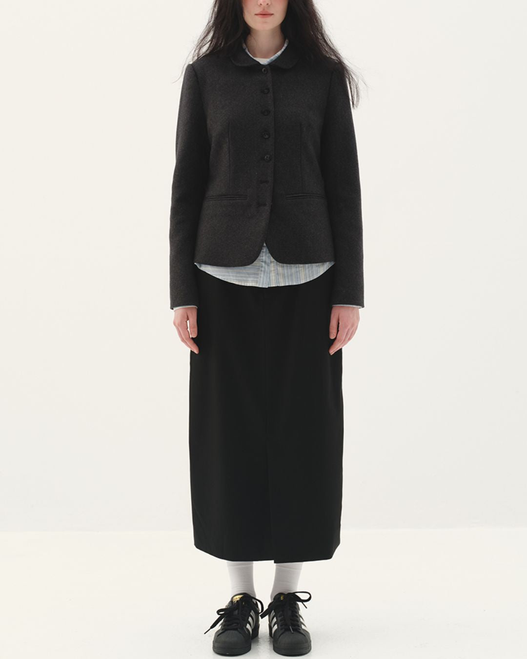 Front Slit Midi Tight Skirt　SK002