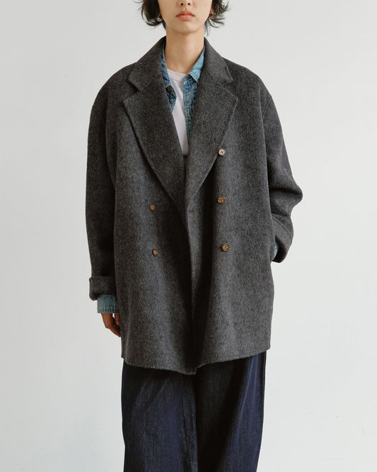 Woolly Double-breasted Coat　CT003