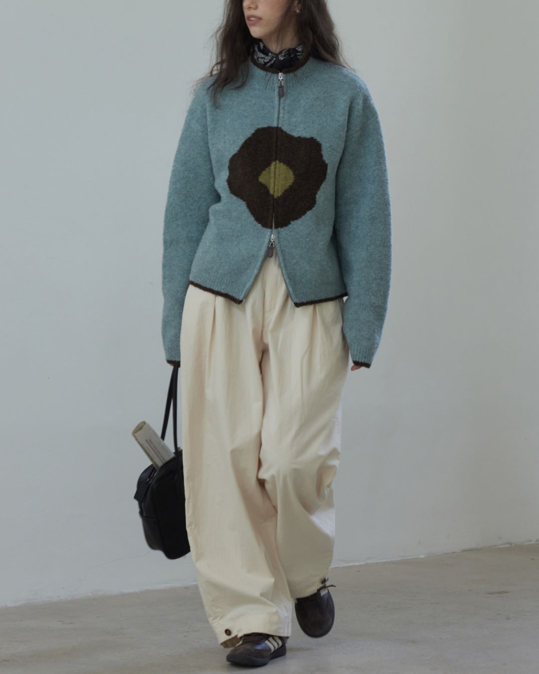 Casual Wide Tuck Pants　PT013