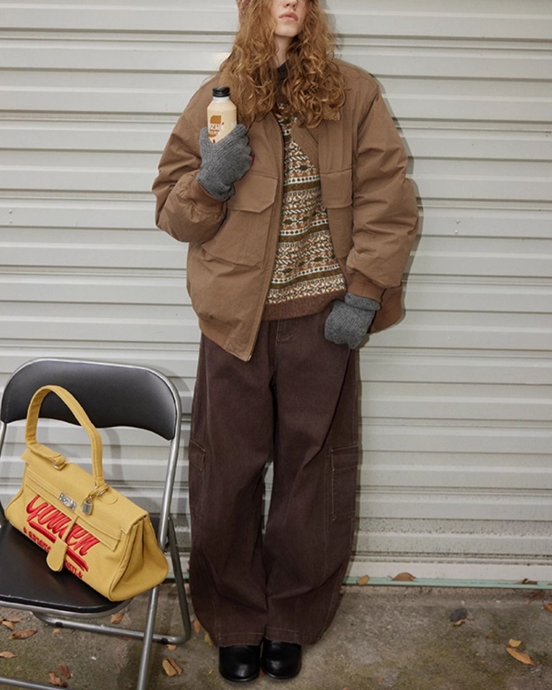 Work Denim Wide Pants　DP008