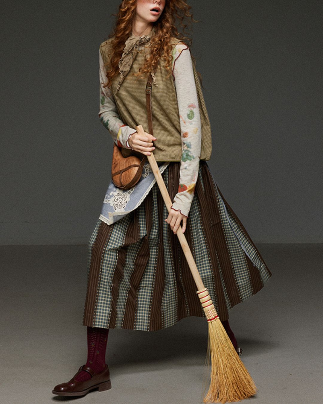 Side Button Check Vest　VT004