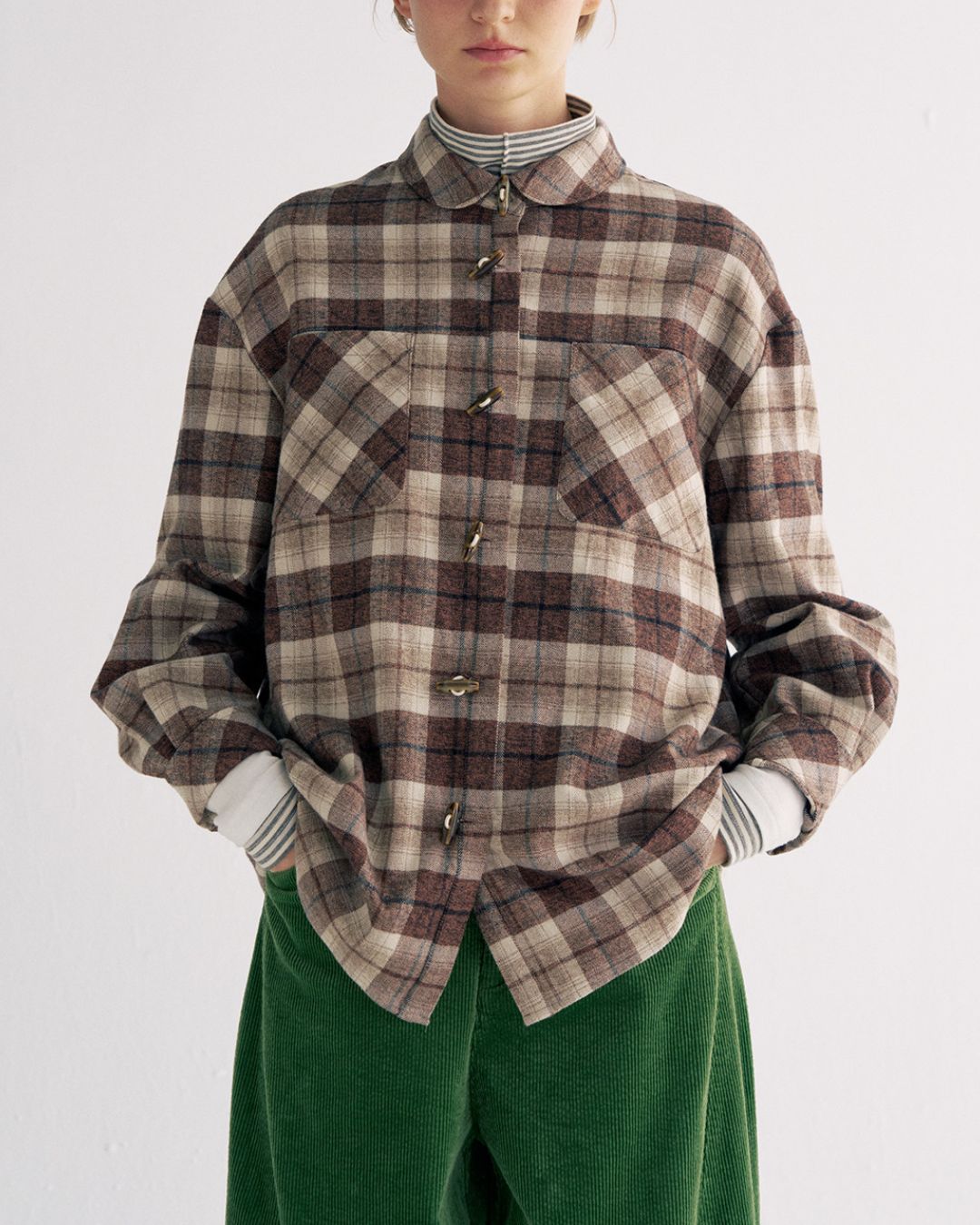 Flannel Cotton Check Shirt　LS039