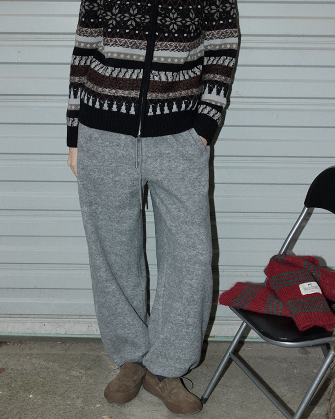 Drawstring Wool Casual Pants　PT023