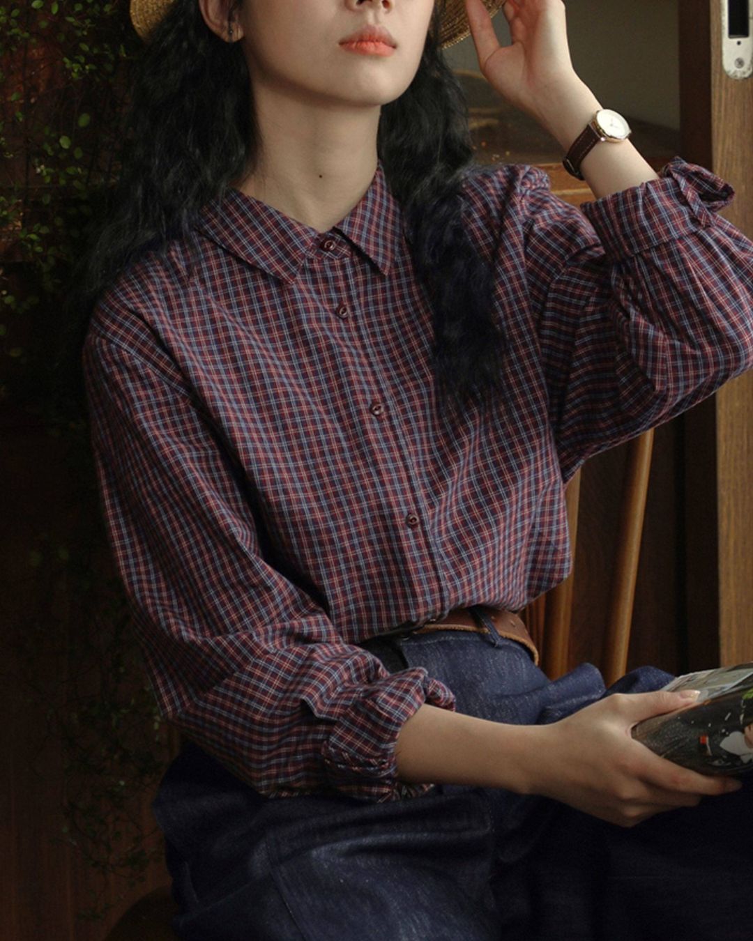 Casual Check Shirt　LS055