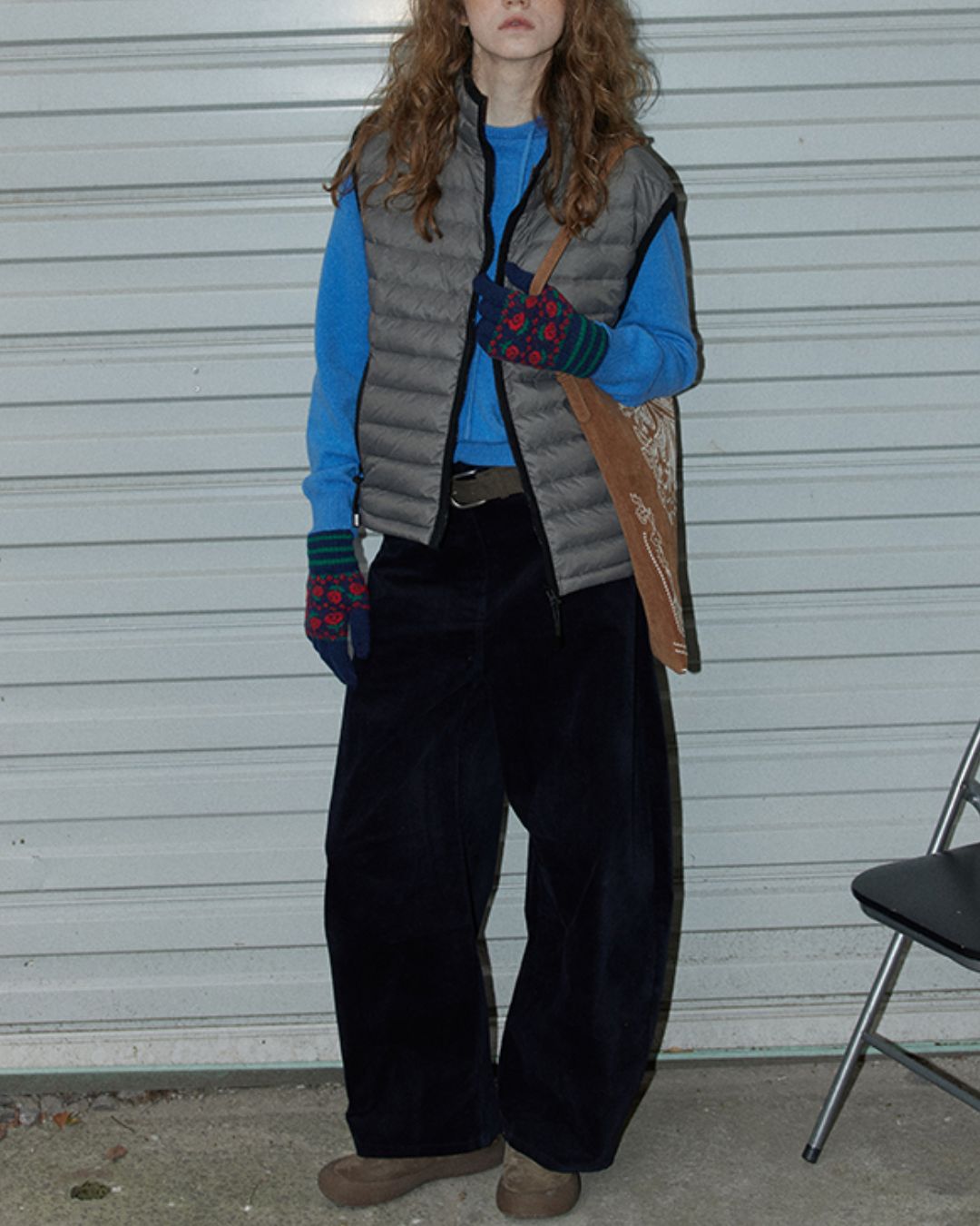 Nylon Piping Down Vest　VT013