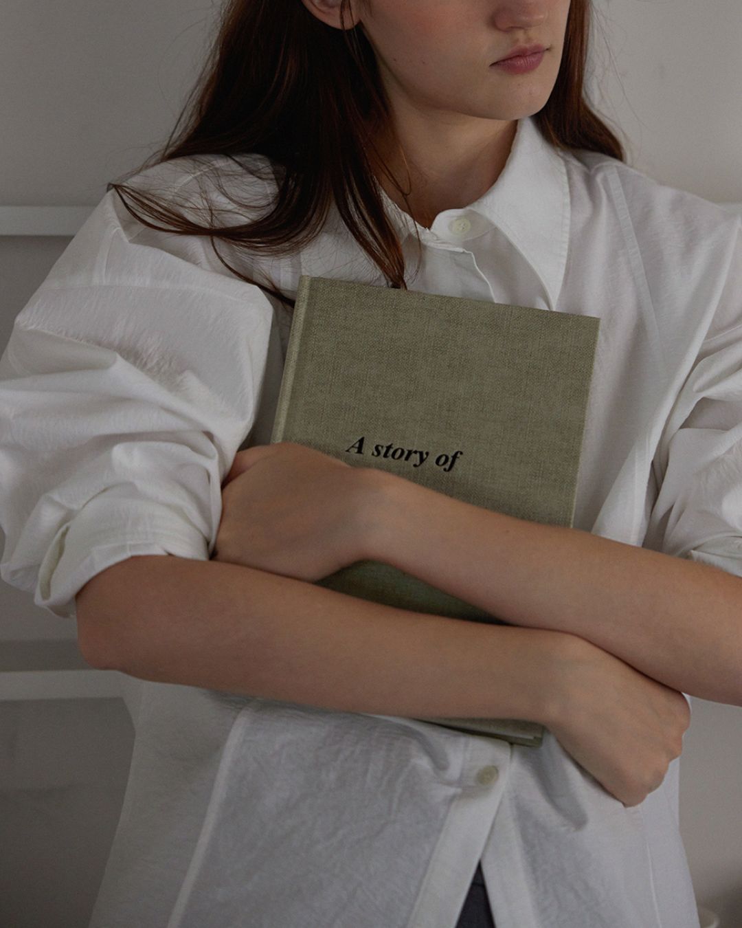 Back Button Basic Shirt　LS022