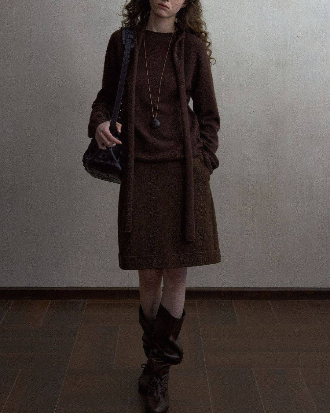 Basic Yak Wool Color Knit Pullover　KN109