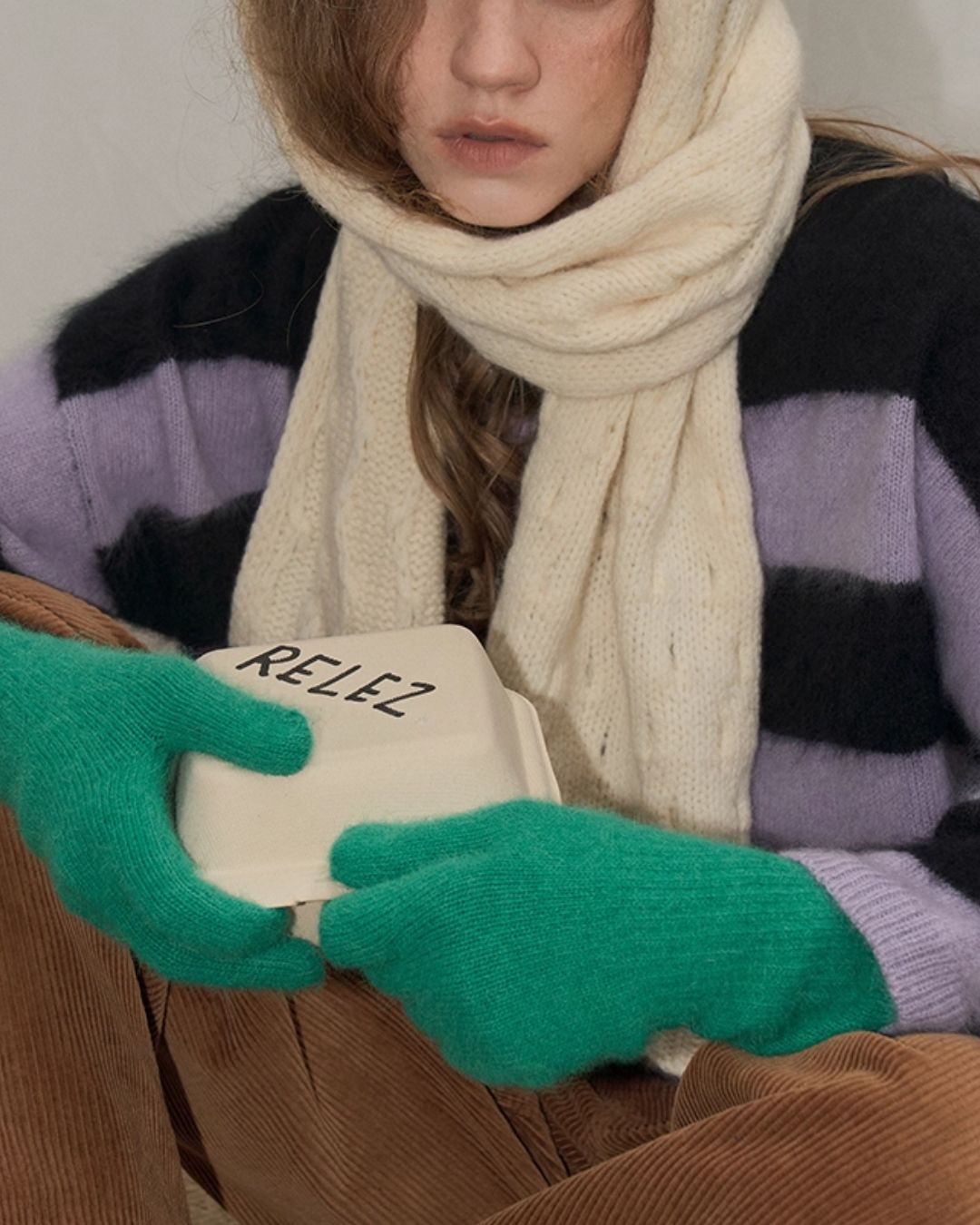 Thick Border Wool Loose Knit　KN061