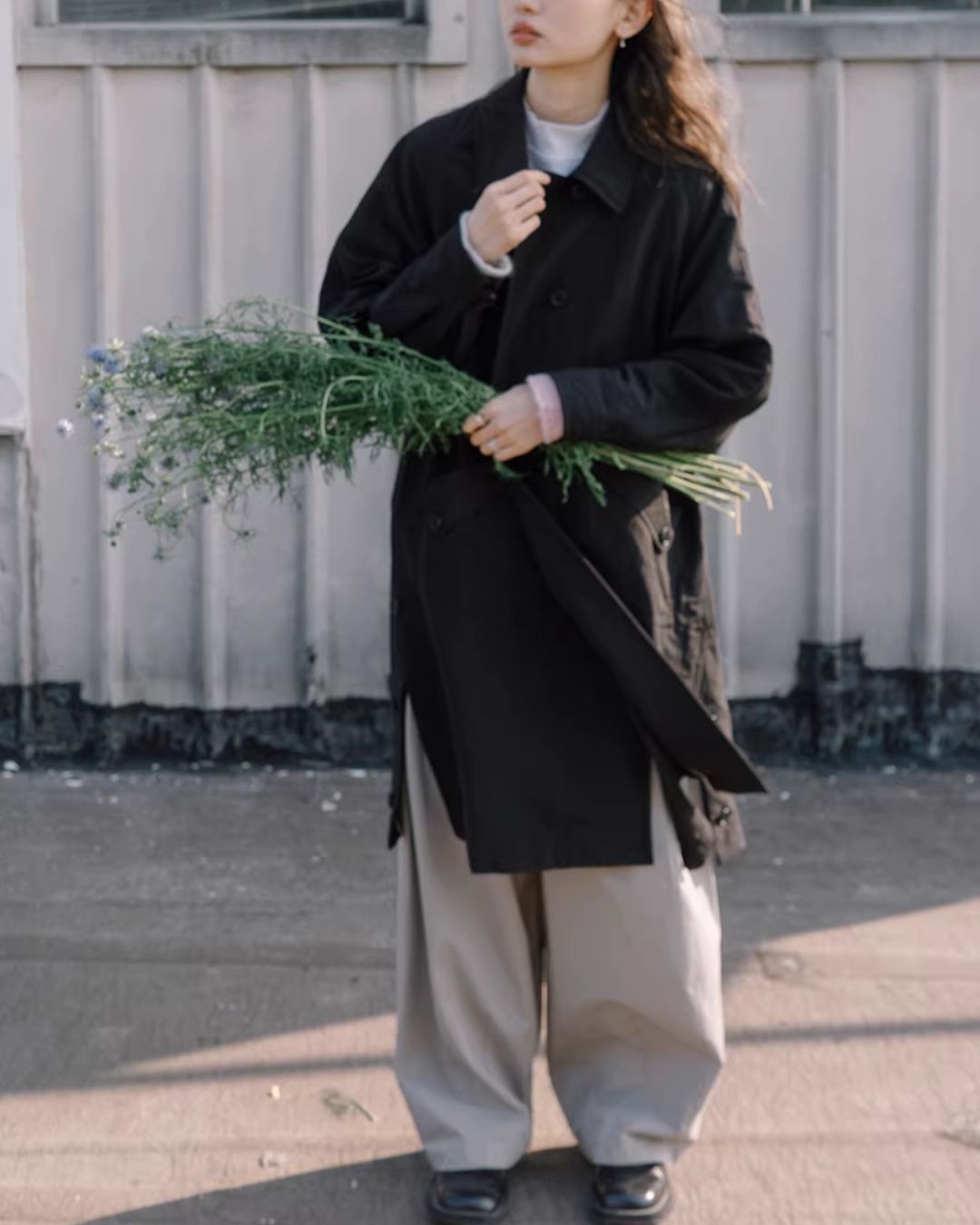 Side-button Single Trench Coat　CT034