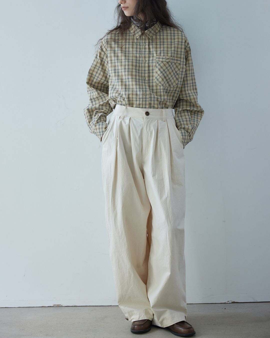 Retro Check Pocket Shirt　LS017