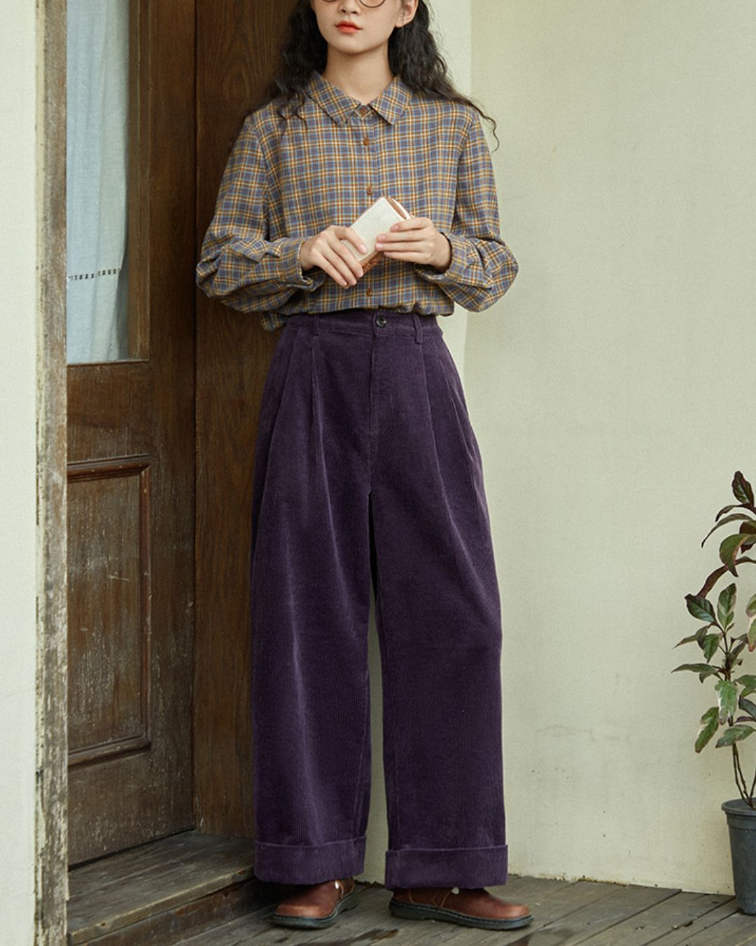 Corduroy Double Wide Pants　PT029