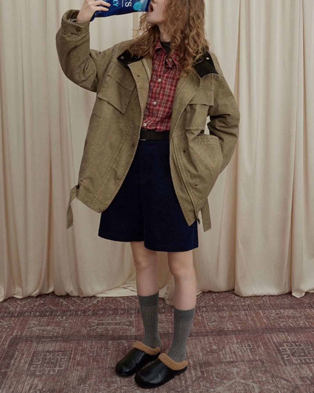 Washed Cotton Work Jacket　JK044