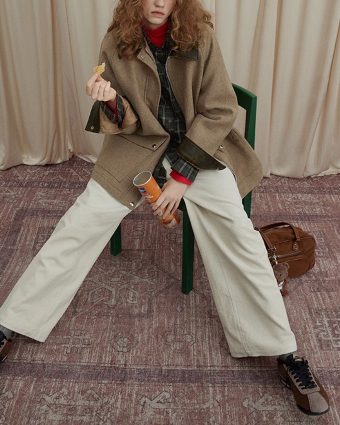 Contrast Color Classic Jacket　JK043