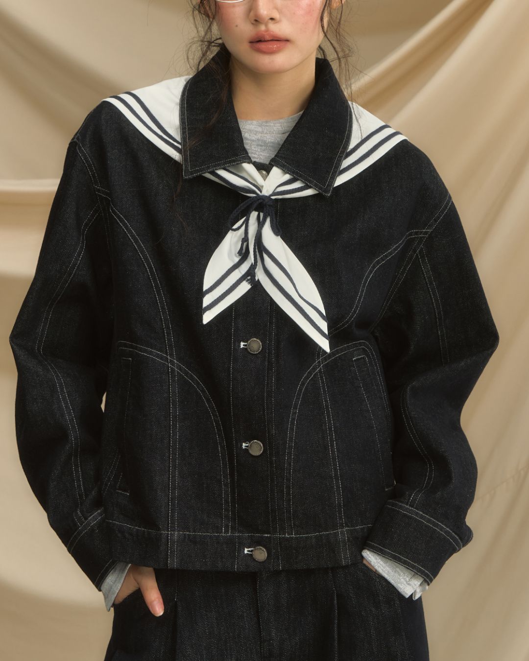 Classic Sailor's Denim Jacket　JK022