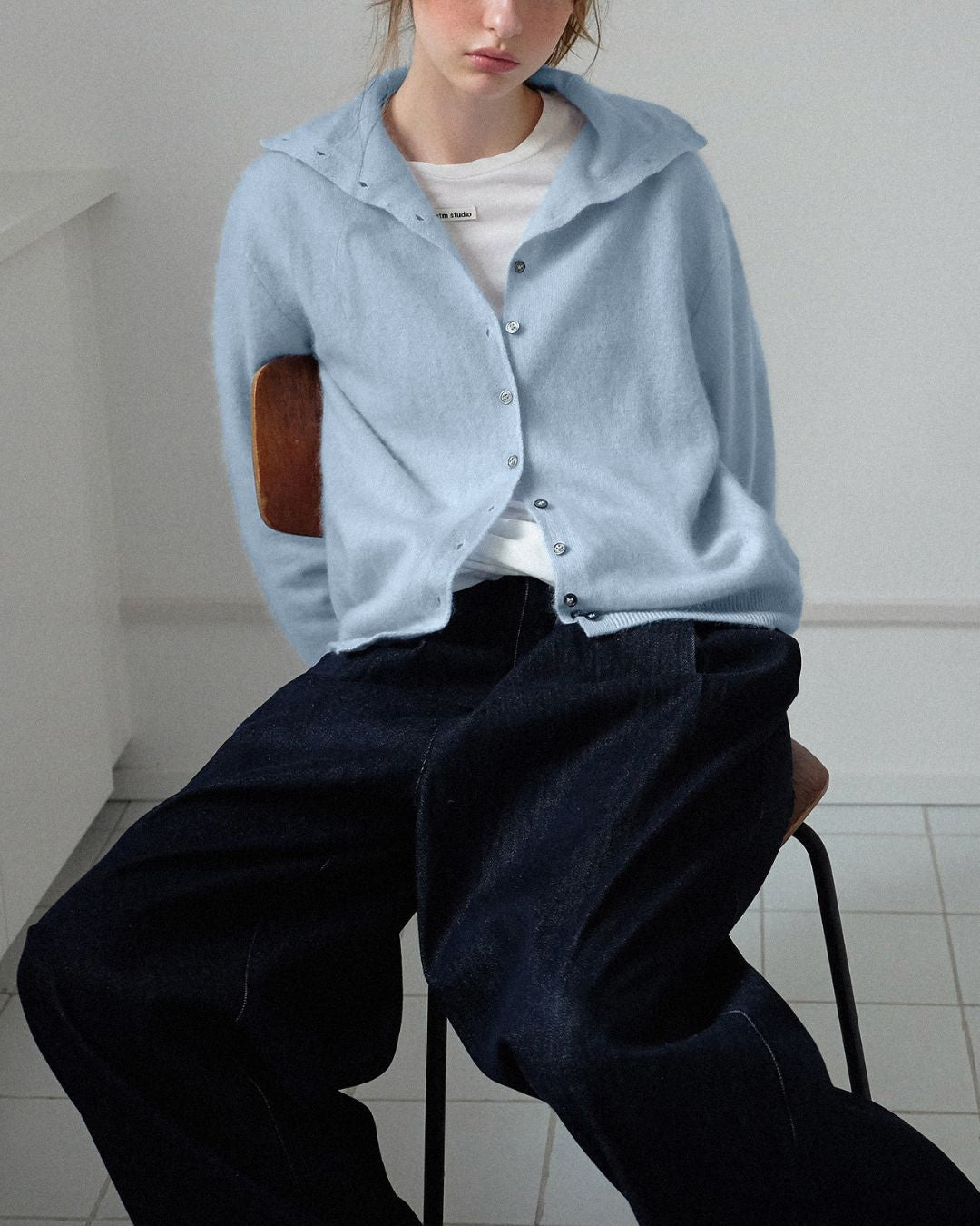 Wool Cashmere Knit Cardigan　KN038