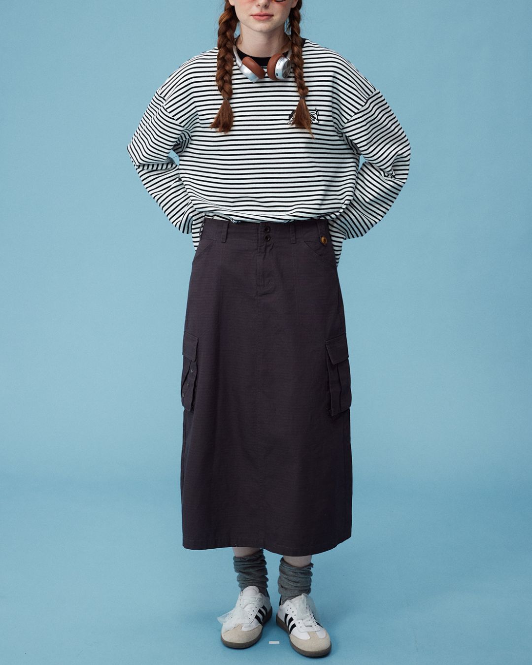 Star Studded Midi Skirt　SK001