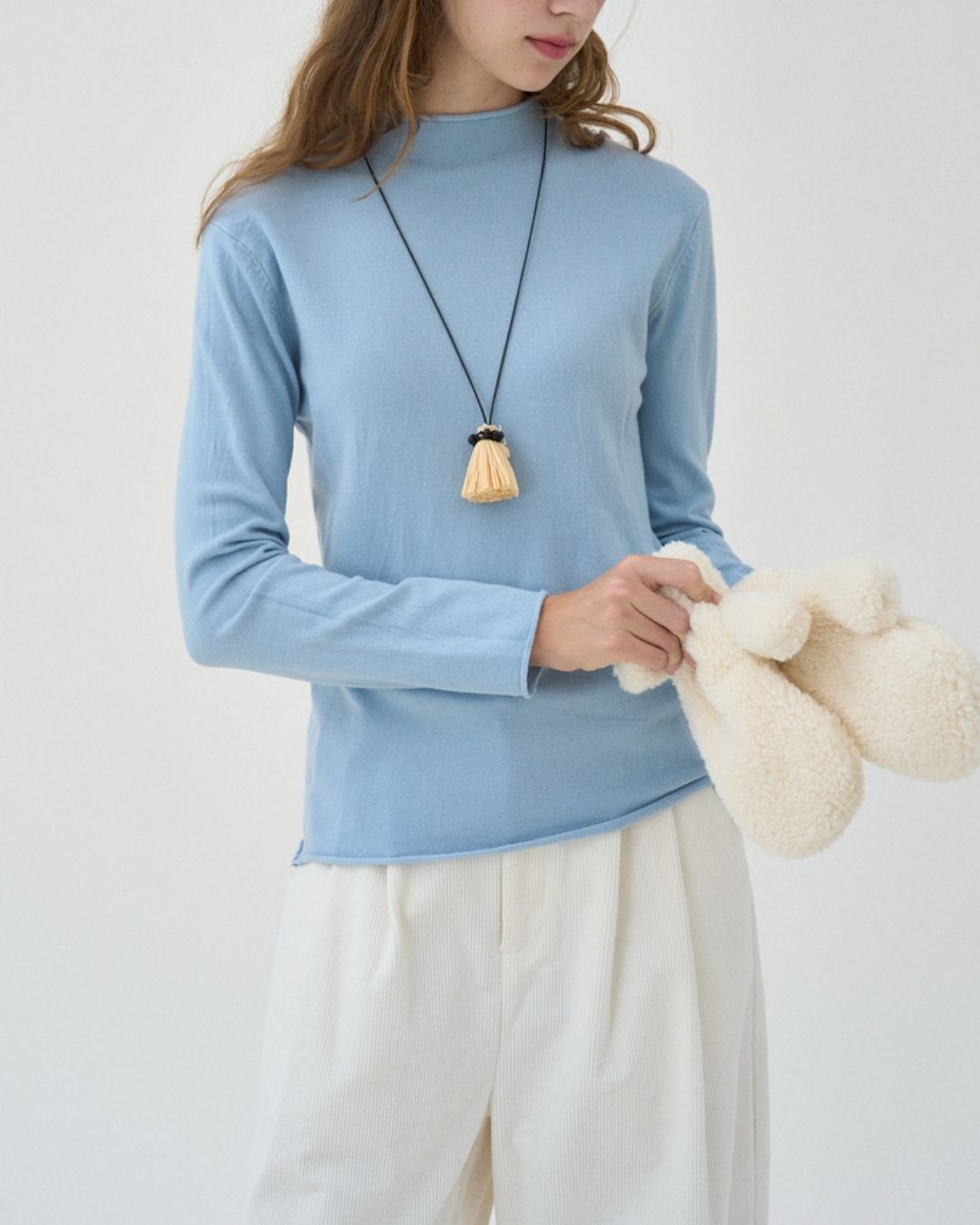 Mock Neck Seamless Knit　KN077