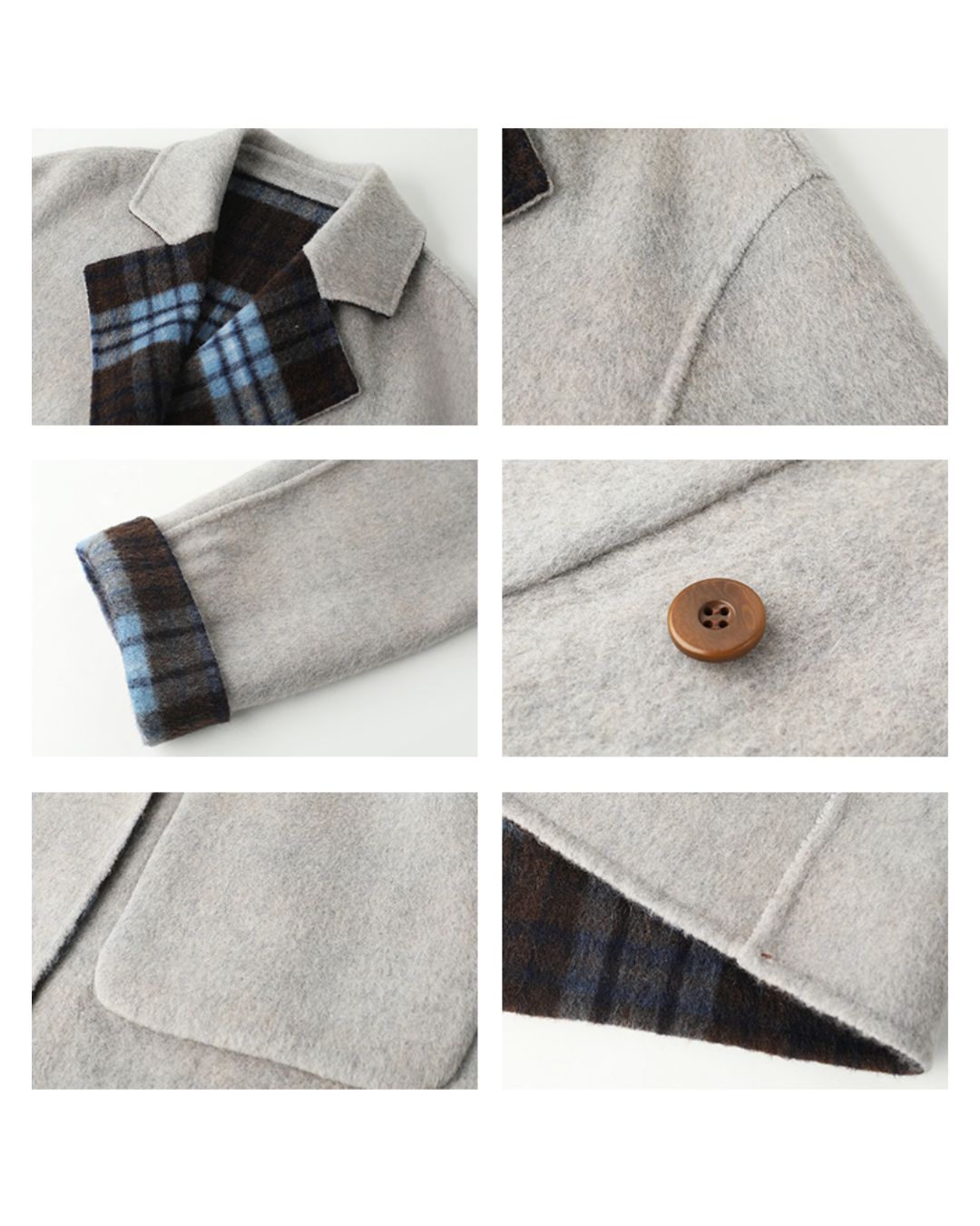 Reversible Check Short Coat　CT011