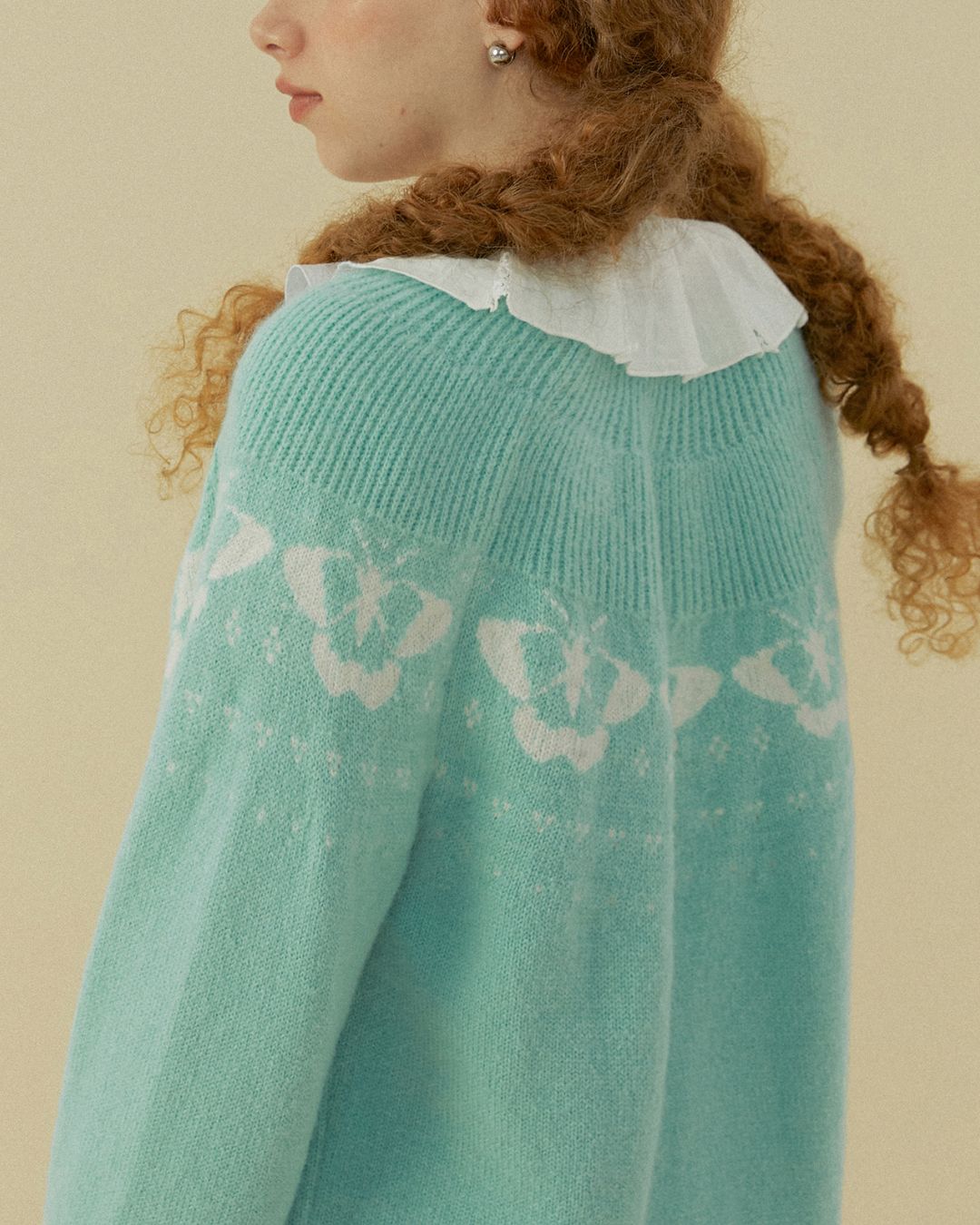 Butterfly Nordic Knit Cardigan　KN079