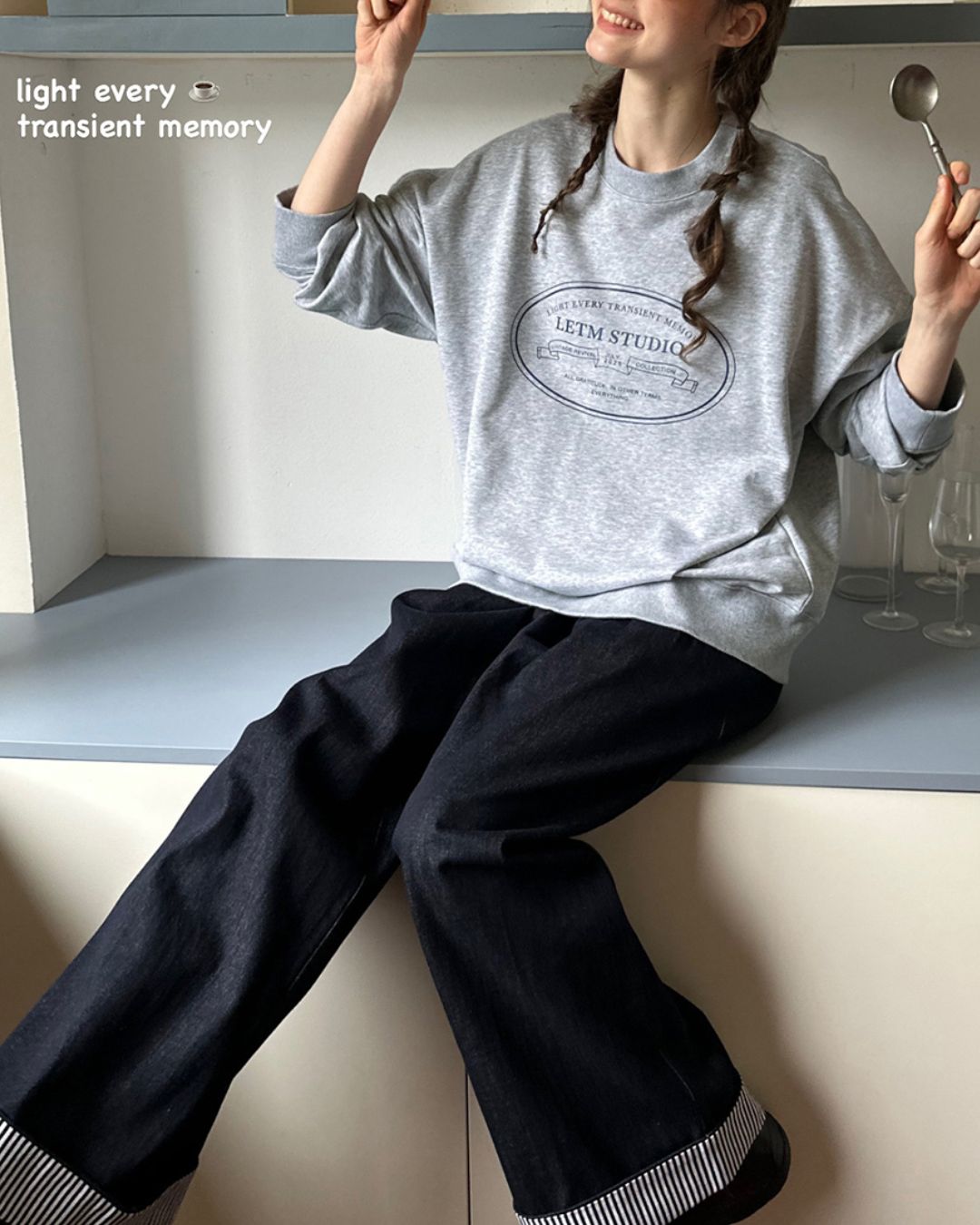 Letter Printed Sweat　SW003