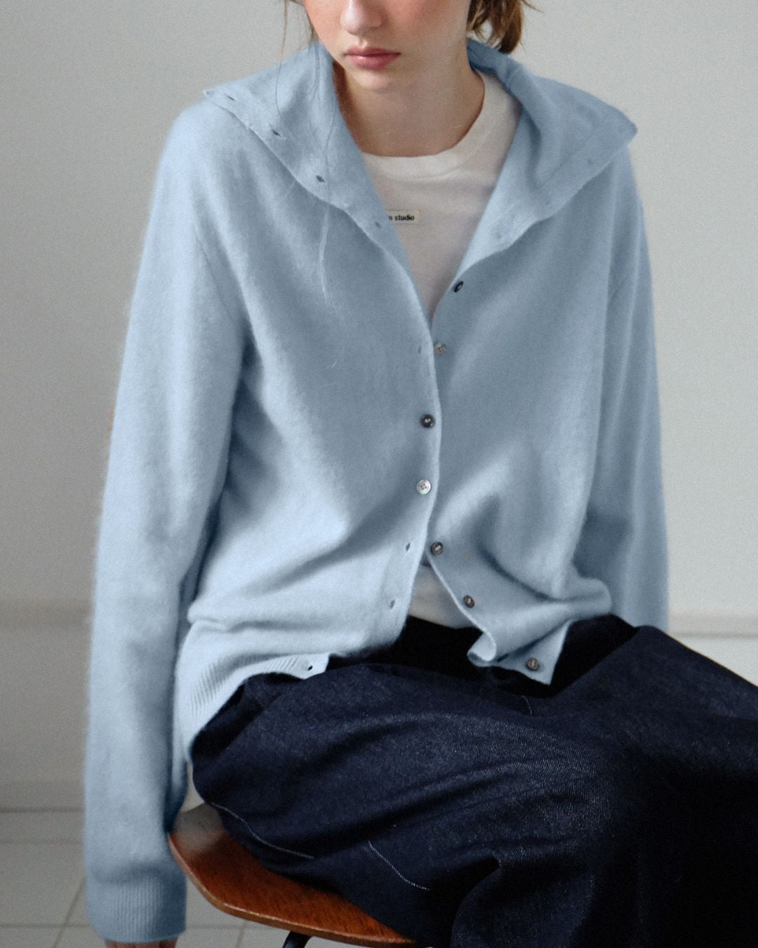 Wool Cashmere Knit Cardigan　KN038