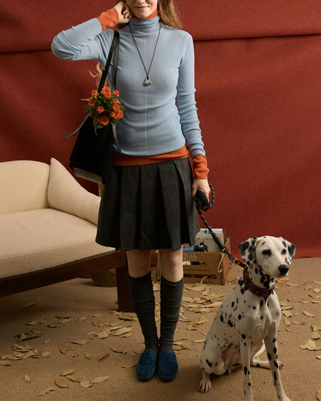 Turtleneck Wool Soft Knit　KN072