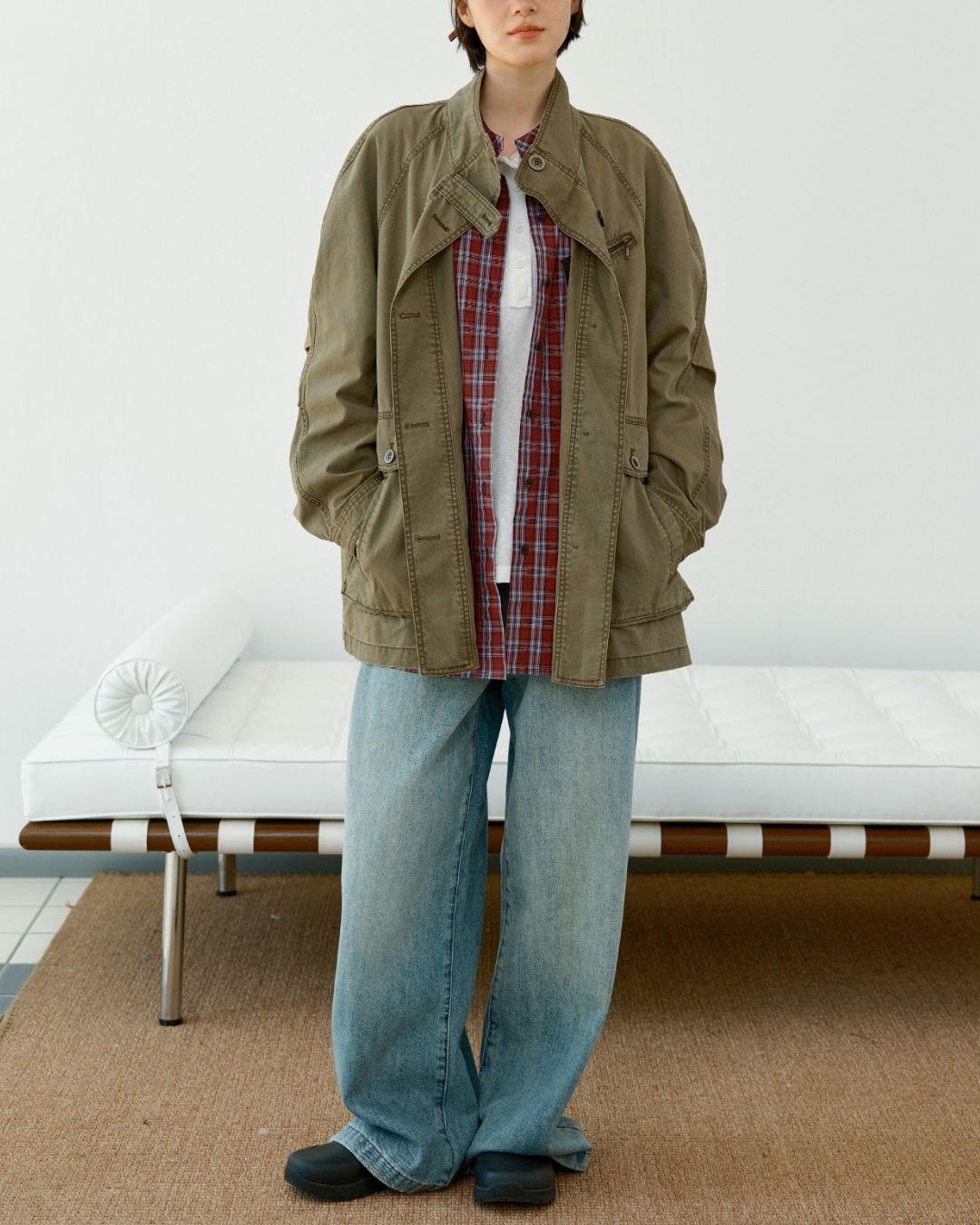 Washed Cotton Work Jacket　JK024