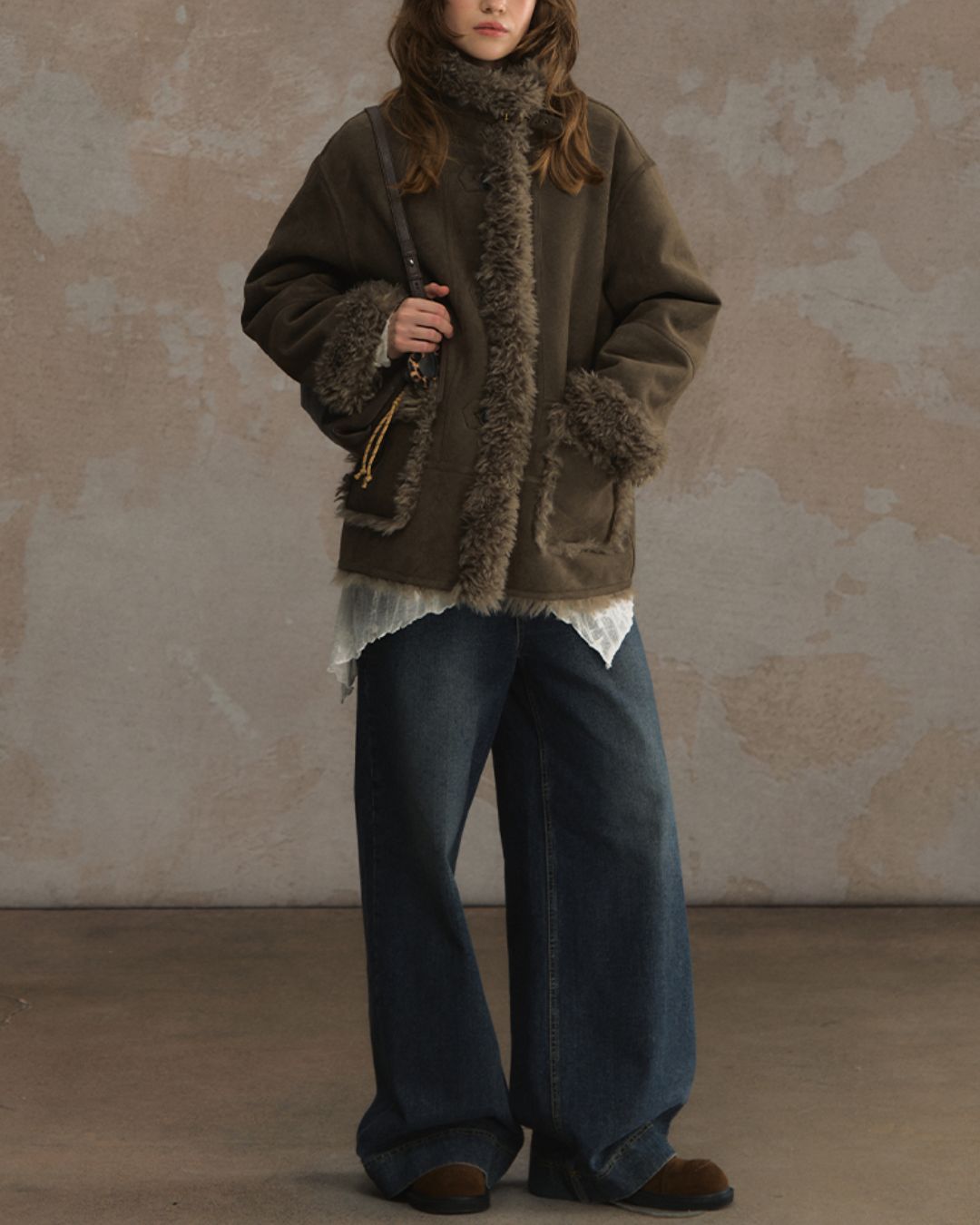 Reversible Mouton Fur Coat　CT025