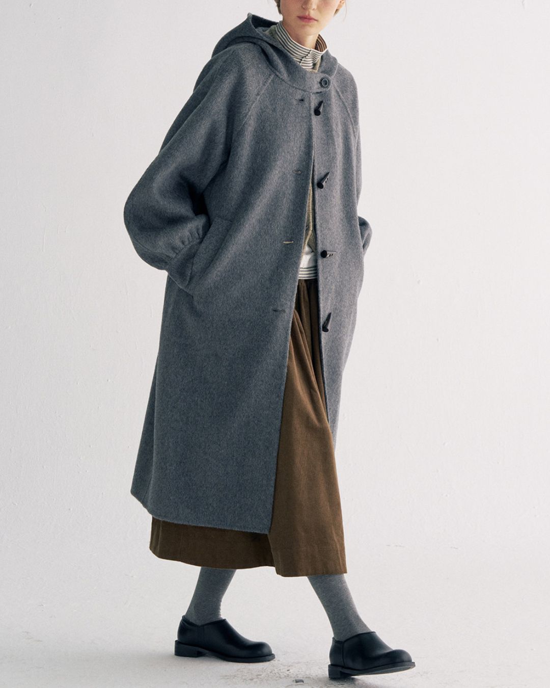 Double-faced Duffle Long Coat　CT030
