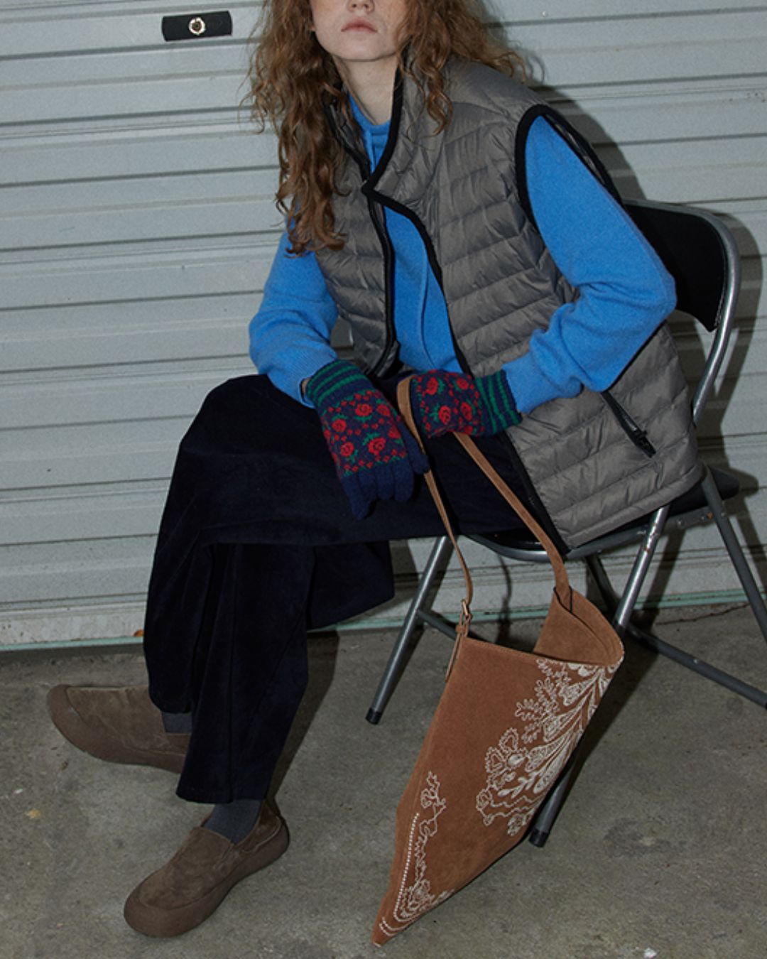 Nylon Piping Down Vest　VT013
