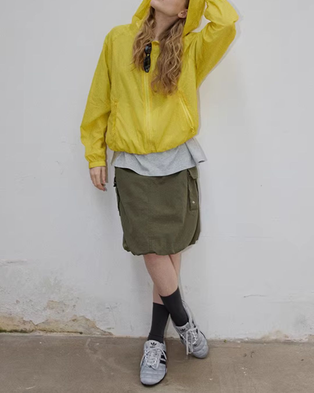 Nylon Short Hooded Jacket　JK092