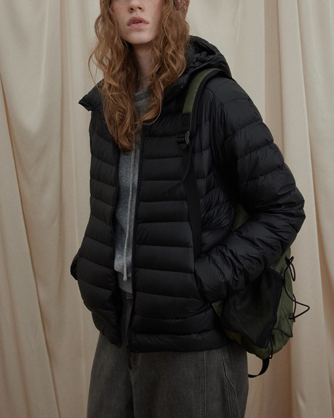 Lightweight Hooded Down Jacket　JK053