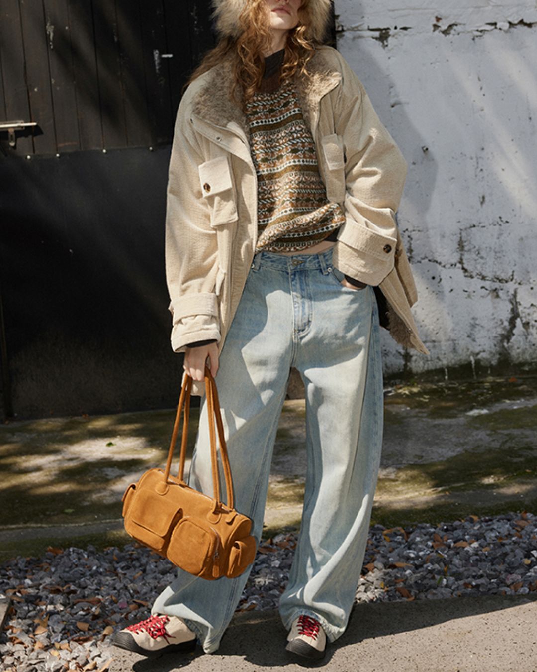 Washed Straight Denim Pants　DP009