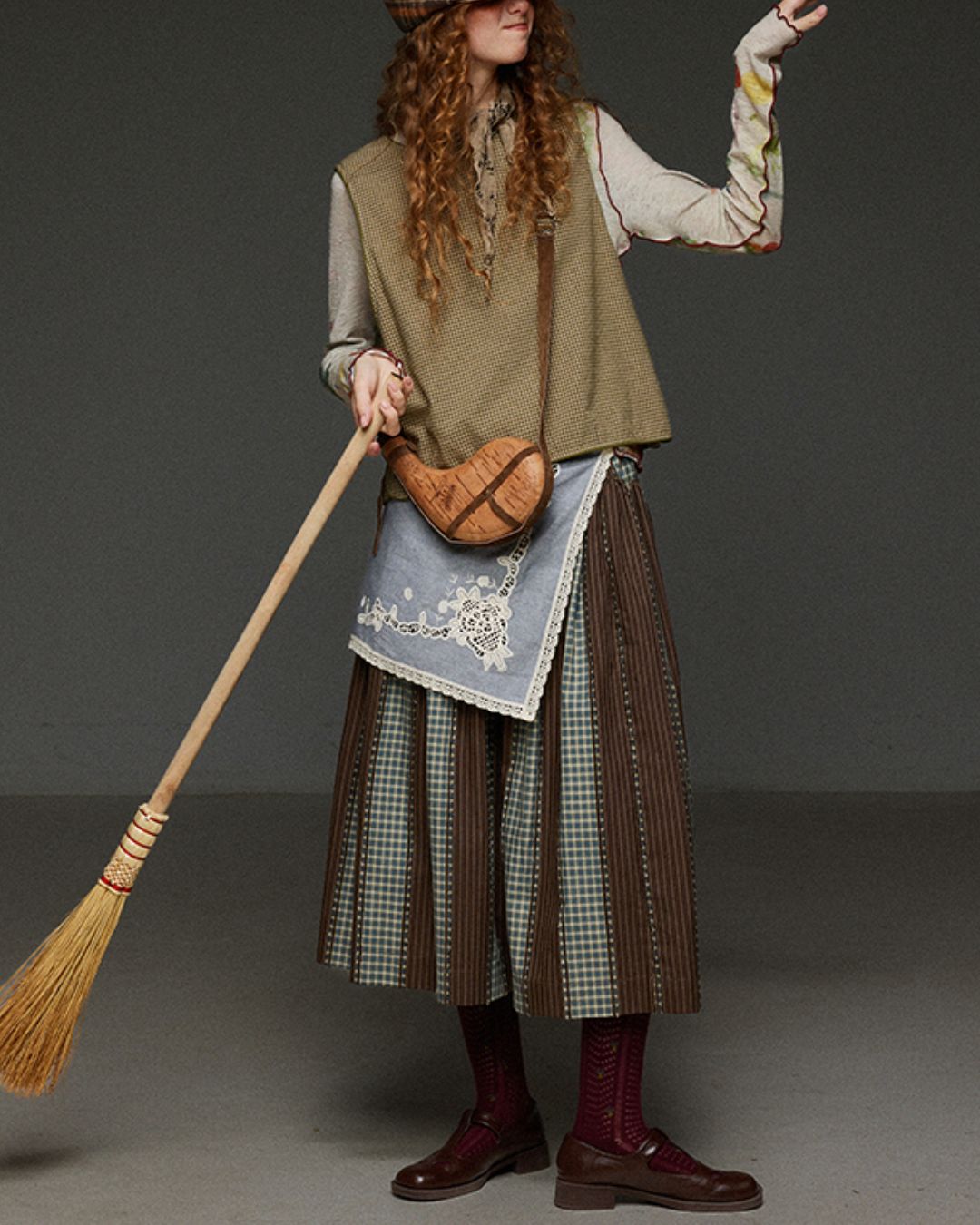 Side Button Check Vest　VT004