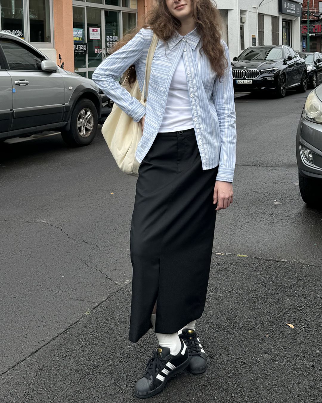 Front Slit Midi Tight Skirt　SK002