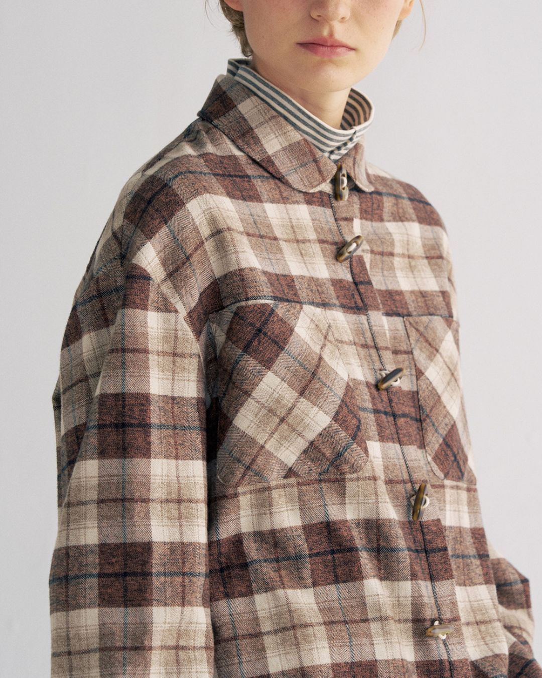 Flannel Cotton Check Shirt　LS039